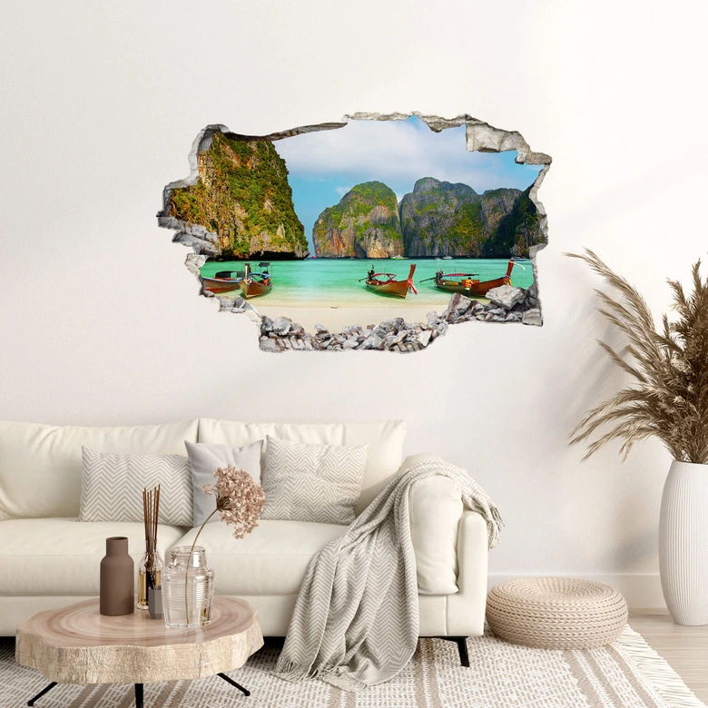 3D Wandtattoo Südseebucht 