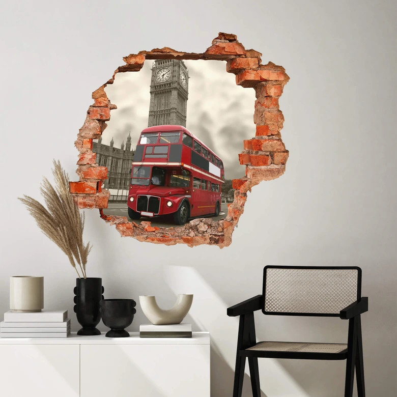 3D Wandtattoo Visit London 