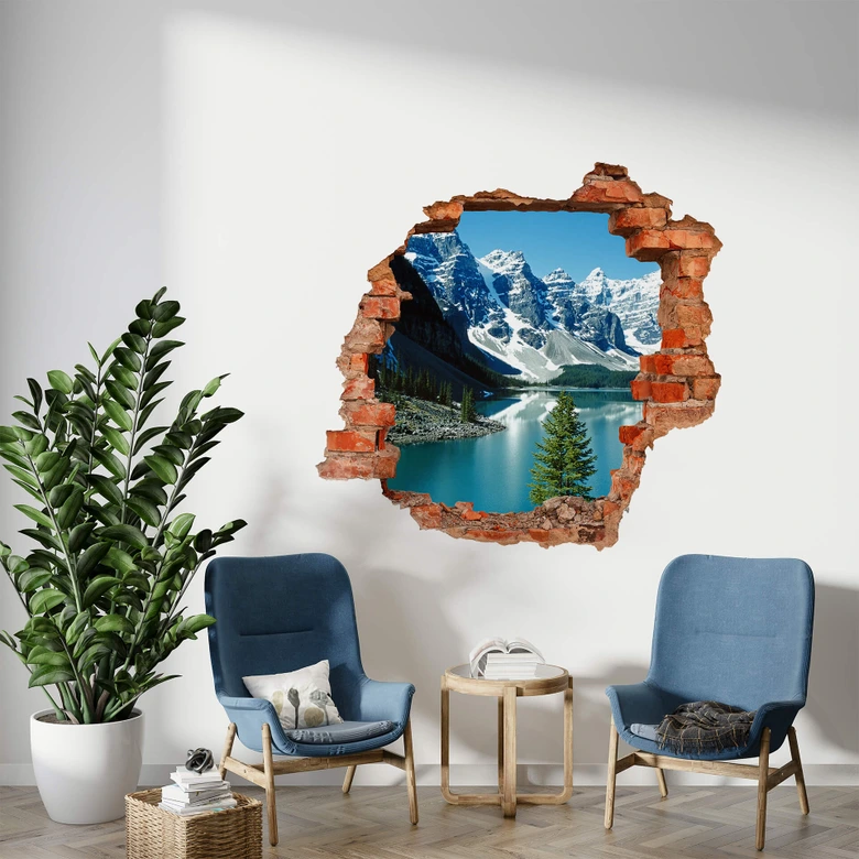 3D wall sticker Mountain Fairytale 