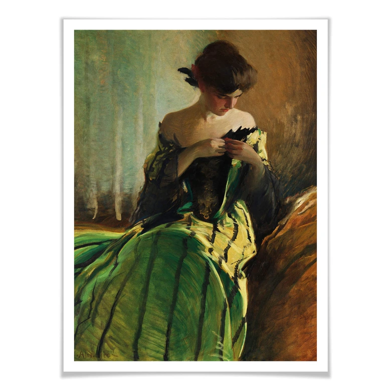 Poster - Alexander - Schwarz und Grün 