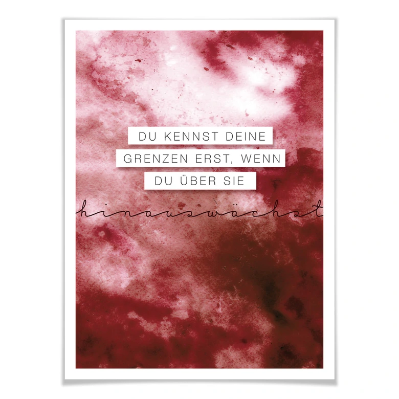 Poster - Wachse über deine Grenzen hinaus 