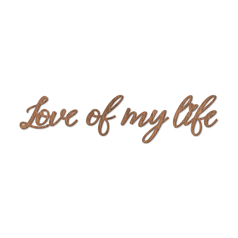 Holzdeko Mahagoni Love of my life 