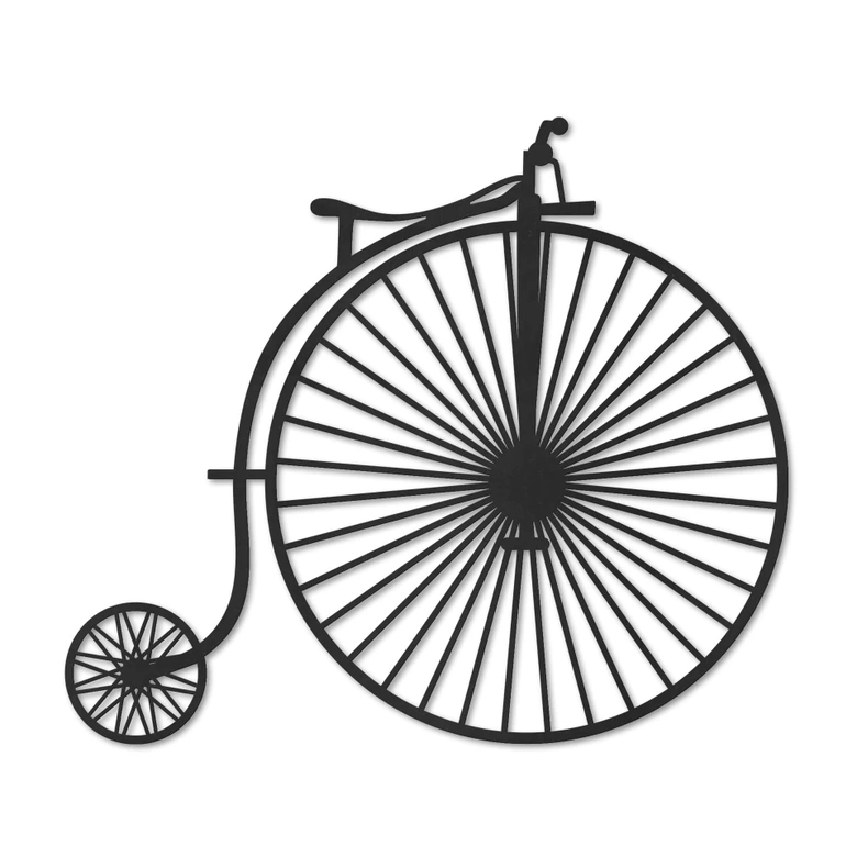 MDF - drewniana dekoracja stary rower - groszowy pierścionek 