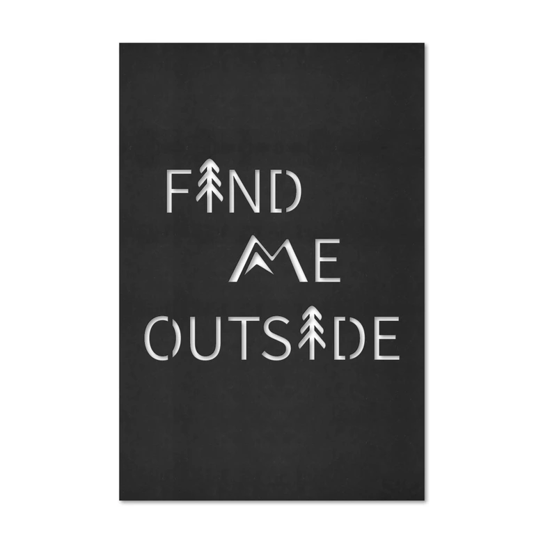 MDF - Holzdeko Find me outside 