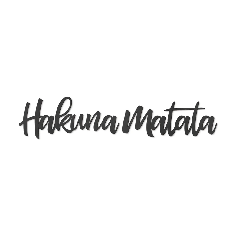 MDF - grafika drewniana Hakuna Matata (2 sztuki) 