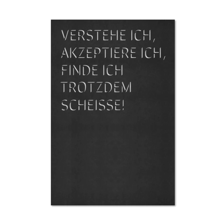 MDF - Holzdeko Verstehe ich, akzeptiere ich, find ich trotzdem scheiße 