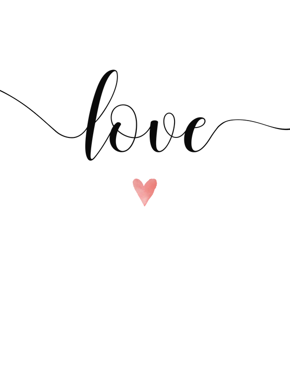 Personalisiertes Poster Love Herz 