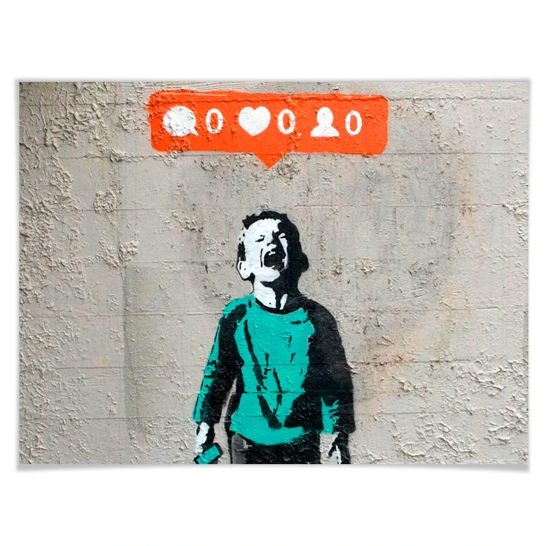 Poster Banksy - Nobody likes me 
