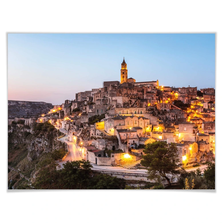 Poster Colombo - Matera in the Evening 