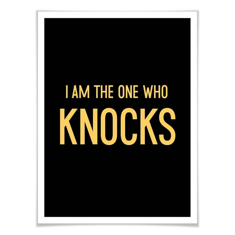 Poster I am the one who knocks 