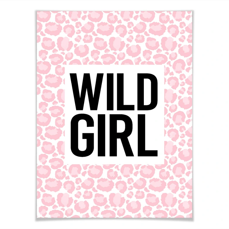 Poster Leopard - Wild Girl 