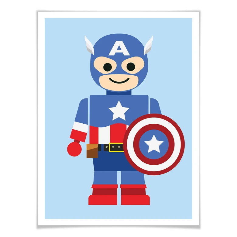 Póster Gomes - Juguete del Capitán América 