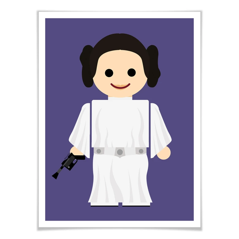 Plakat Gomes - zabawka Księżniczka Leia 