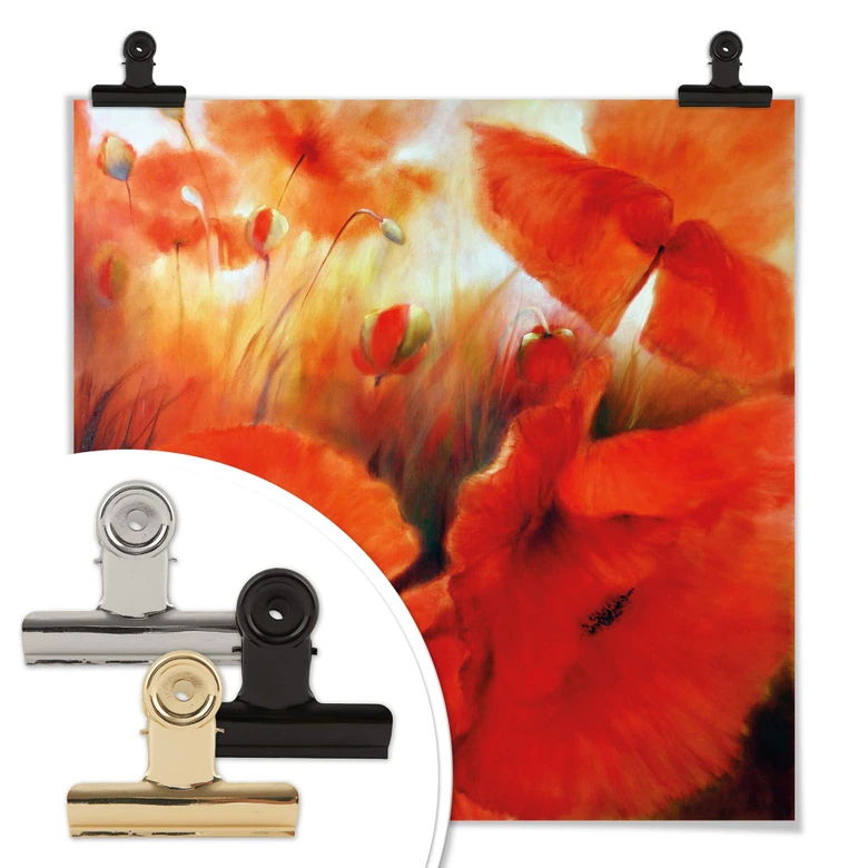 Poster Schmucker - Coquelicot rouge 