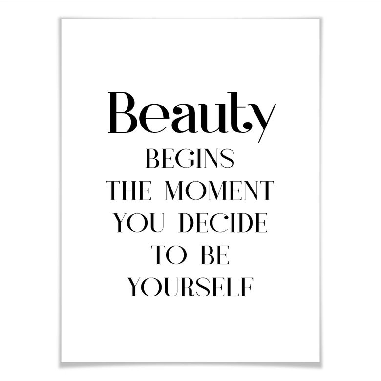Poster Beauty - be yourself 