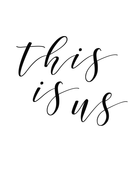 Poster This is Us + Gepersonaliseerde Tekst 