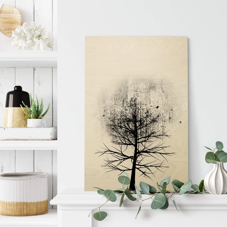 Houten Poster - Kubistika - Tree Study 