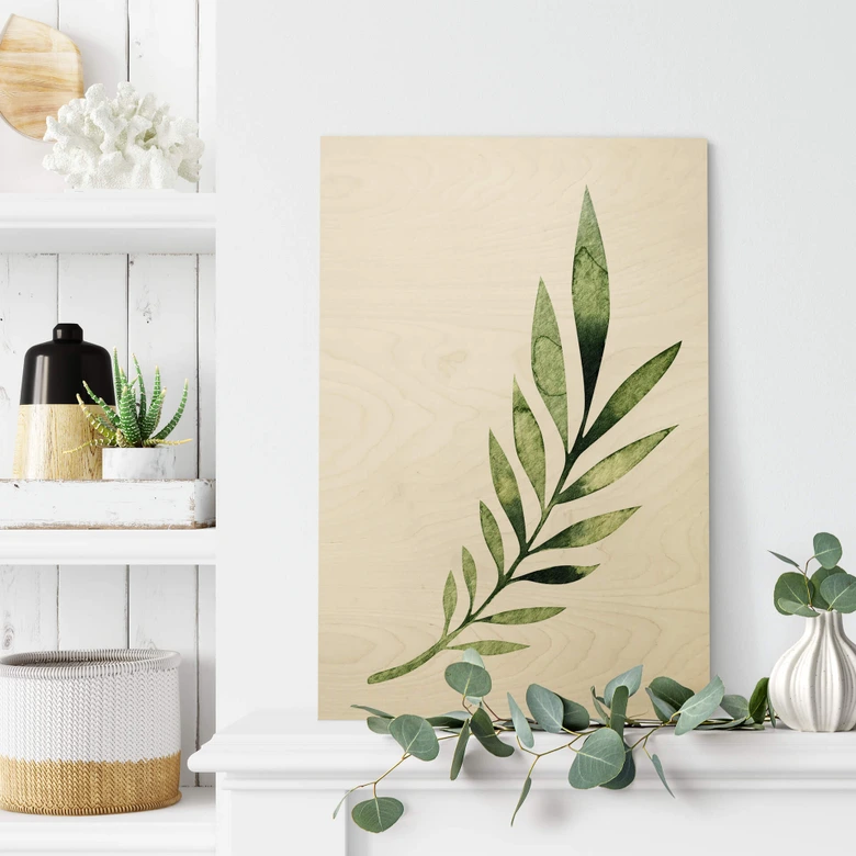 Holzbild Kvilis - Palm Leaf 