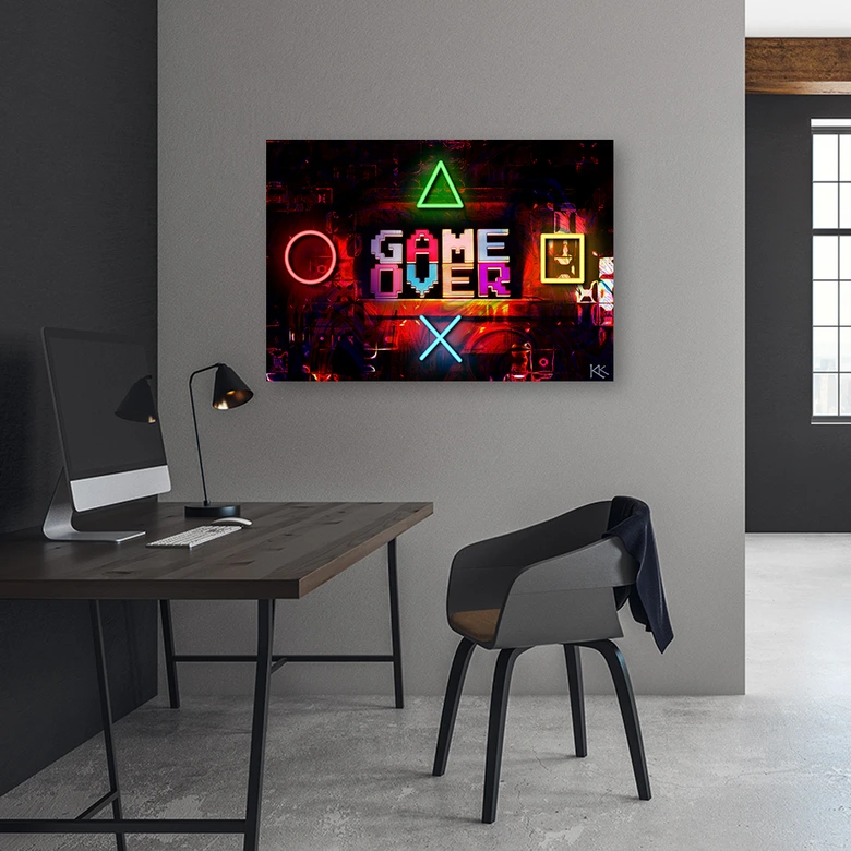 Leinwandbild, Spiel über den Spieler 