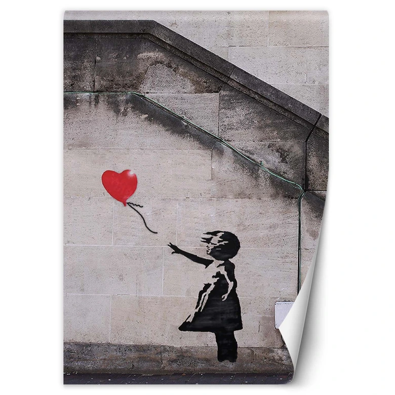 Fototapete, Banksy Mädchen mit Luftballon 