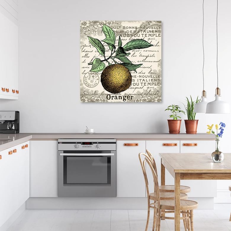Leinwandbild, Vintage Orange 