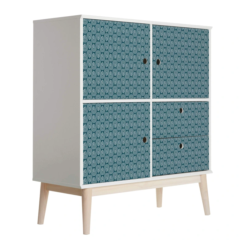 Möbelfolie, Dekofolie - abwischbar - Tropfen Tribal 