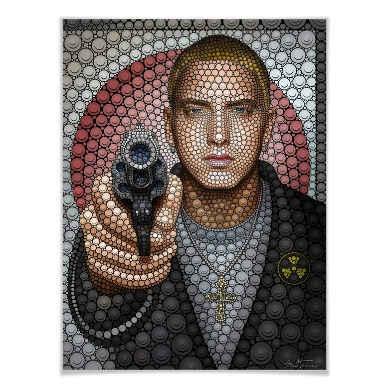 Poster Ben Heine - Circlism: Eminem 