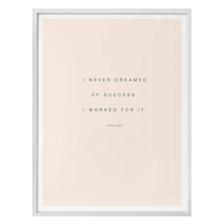 Poster - I never dreamed of Succes 