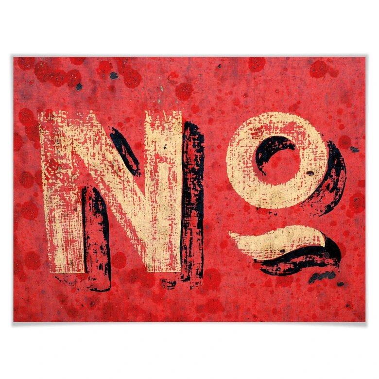Poster - Number red 