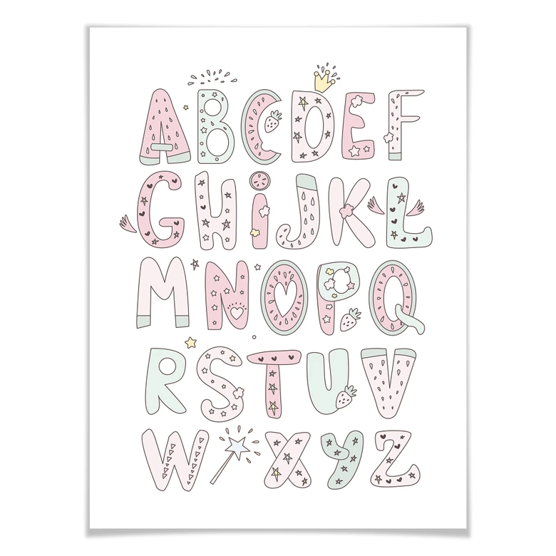 Poster Kvilis - Alphabet 