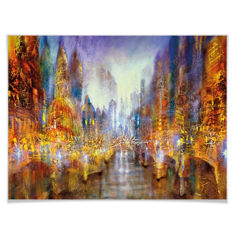 Plakat Schmucker - Miasto świateł 