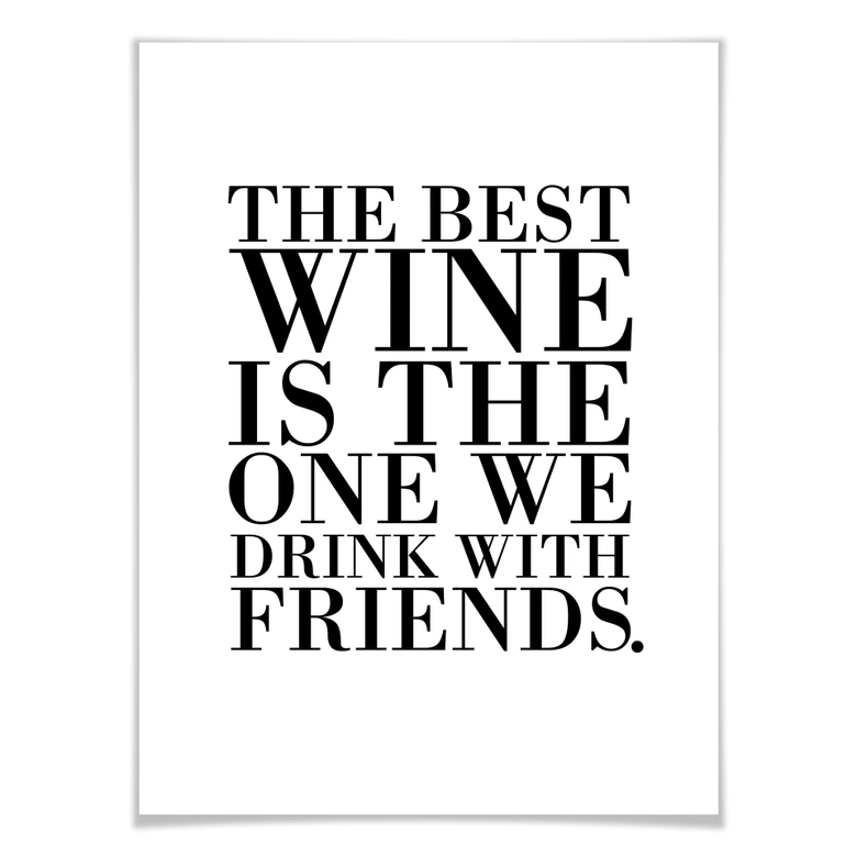 Poster - The best wine 