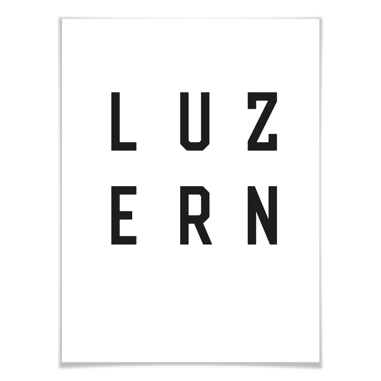 Poster - Typographie Luzern 