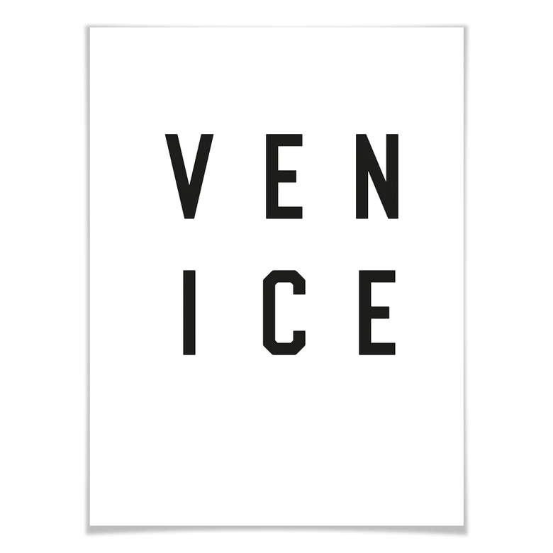 Poster - Typographie Venice 