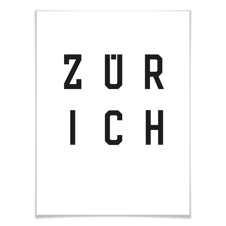 Poster - Typographie Zürich 