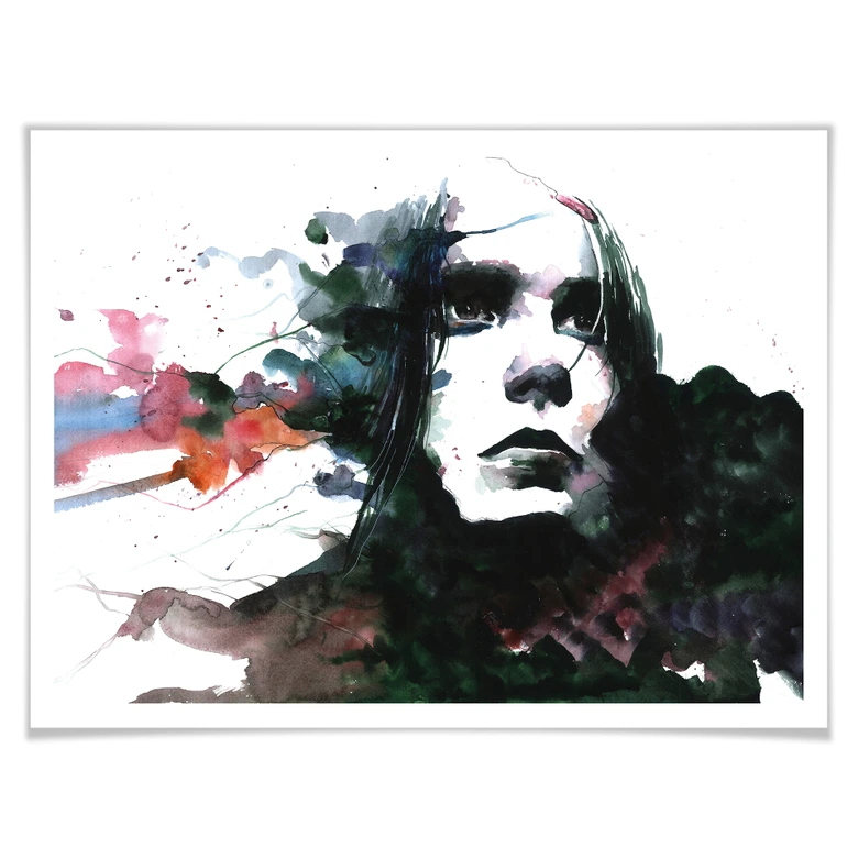 Poster Watercolour Face 01 