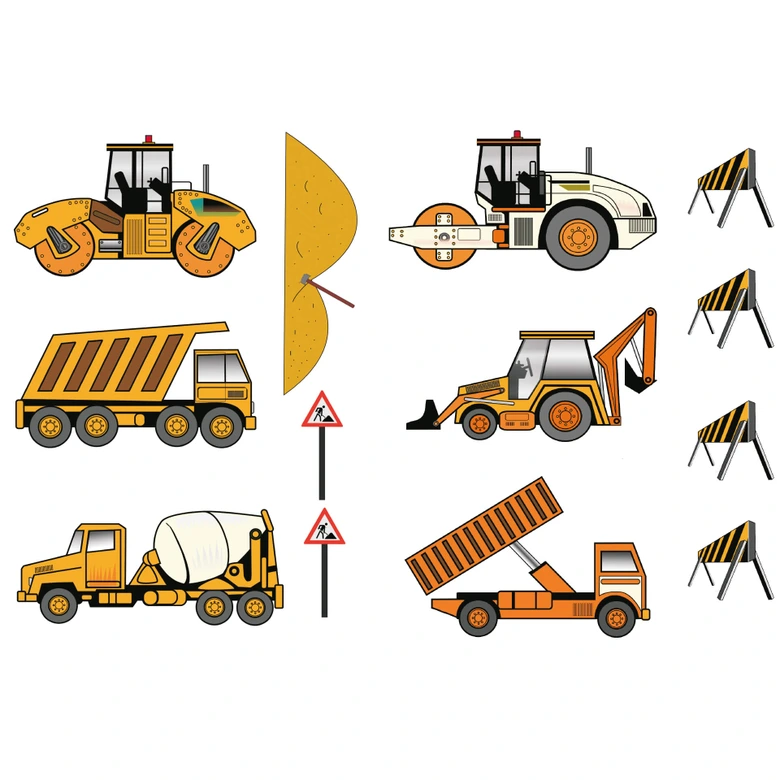 Sticker mural - Set du chantier 