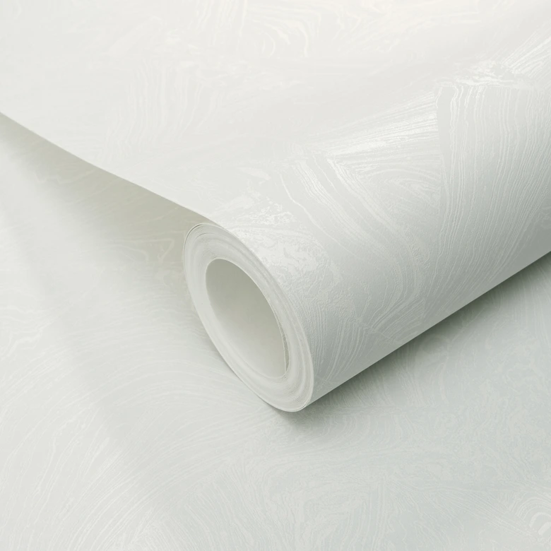 PVC-freie grafische Vliestapete mit Marmoroptik und Metallic-Effekt in grau 