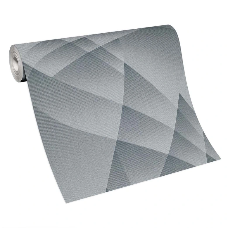 3D Tapete, geometrische Tapete Fashion for Walls 4 von Guido Maria Kretschmer silber 