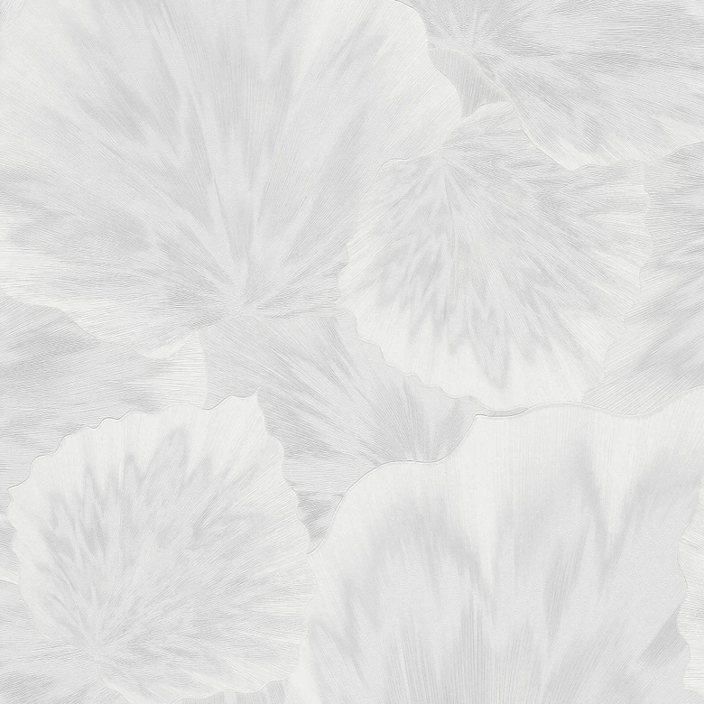 Non-woven tapet med grafiska prov i vitt 