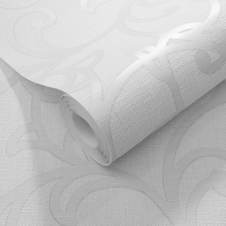 Ornamenttapete Opus grau 