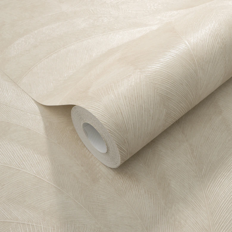 Bladmotief behang Elysium beige 