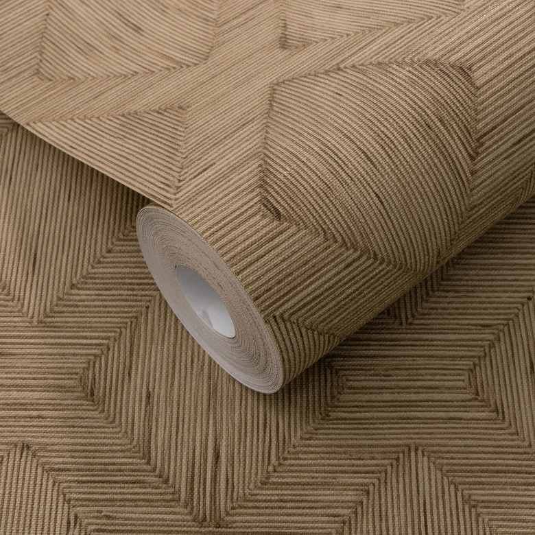 Vliestapete, Grafiktapete Secret Garden braun 