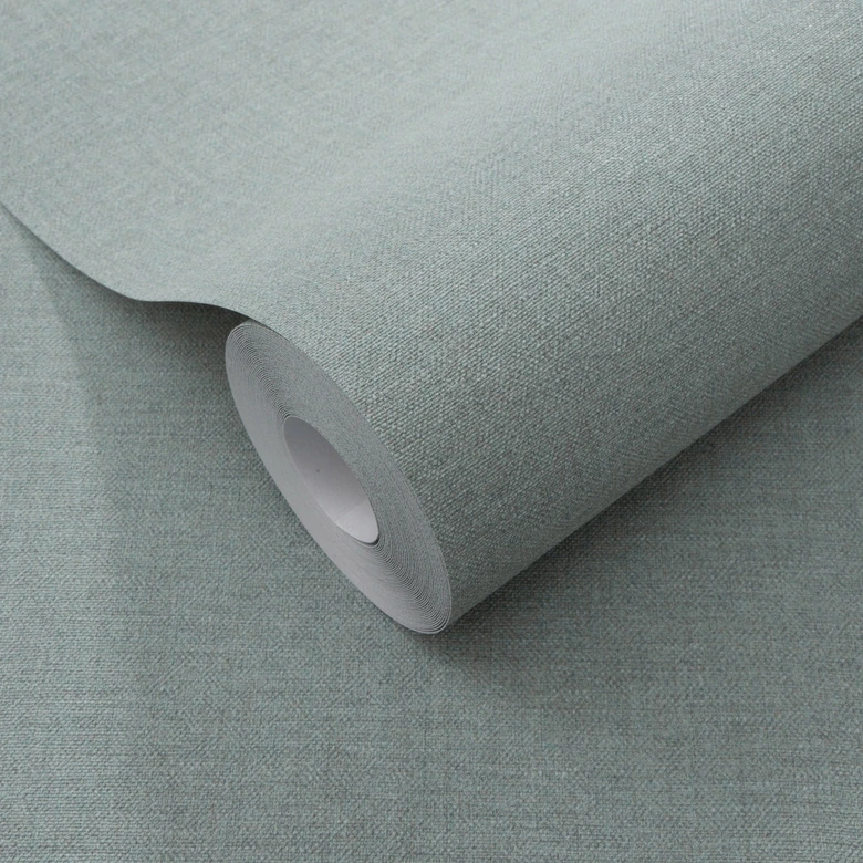 Vliestapete, Unitapete Secret Garden türkis 