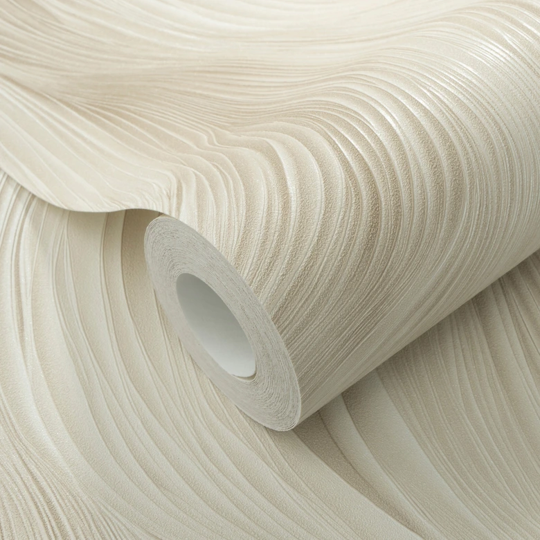 Guido Maria Kretschmer Papier peint graphique Waves of Light Fashion for Walls 5 beige 