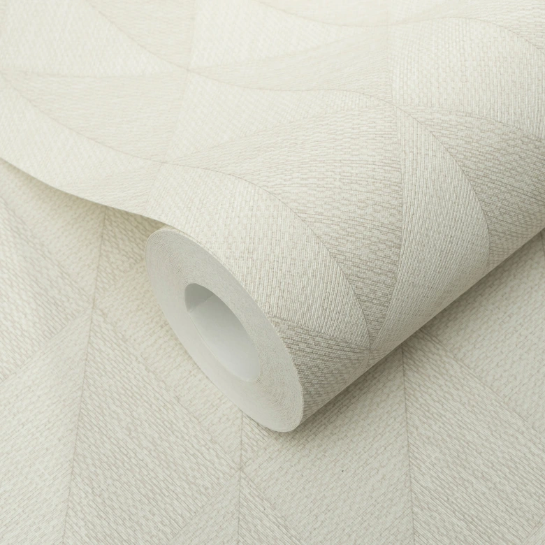 Guido Maria Kretschmer Papier peint graphique Woven Whisper Fashion for Walls 5 taupe clair 