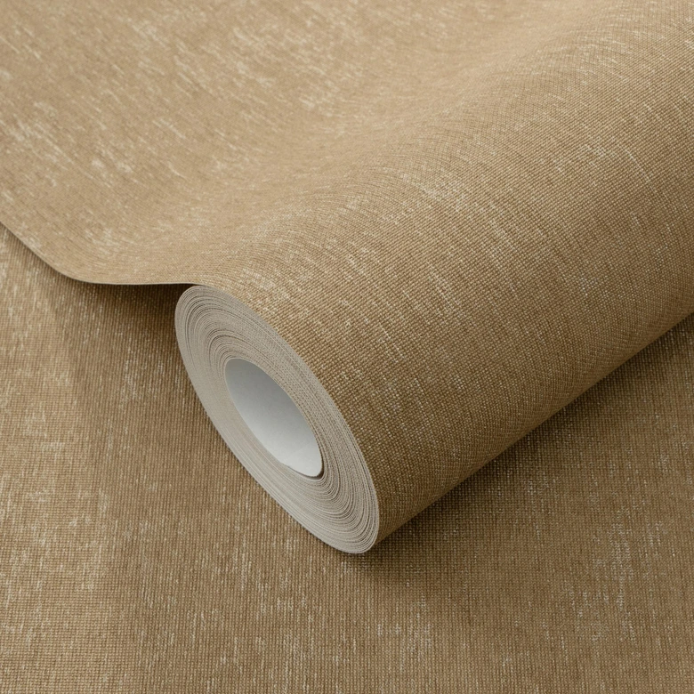 Vliestapete, Unitapete Aurora gold 