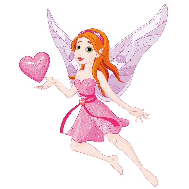 Adesivo murale - Fata glamour 