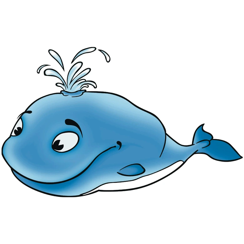 Sticker mural - Baleine 