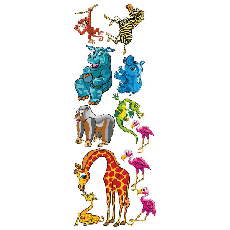 Sticker mural - Set Zoo 